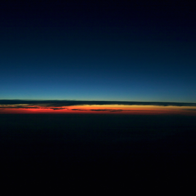 Sunrise at 35,000 feet